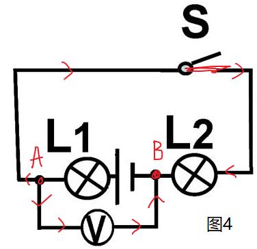 初中物理电学中，怎么判断电压表在测哪个用电器的电压？