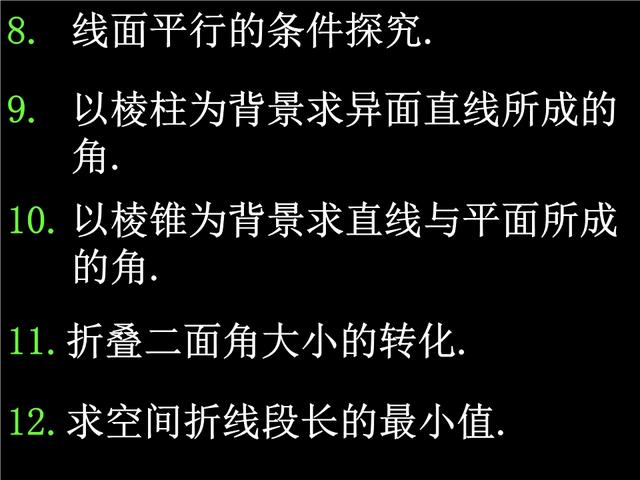 高考数学:立体几何考试说明，你必须掌握的考点说明