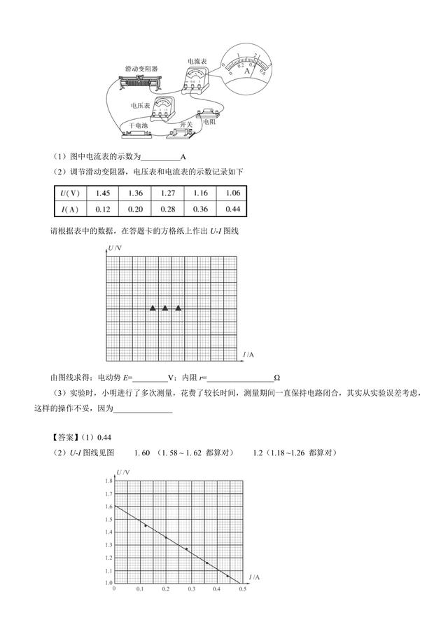 高考物理总复习冲刺：电学实验详细解析