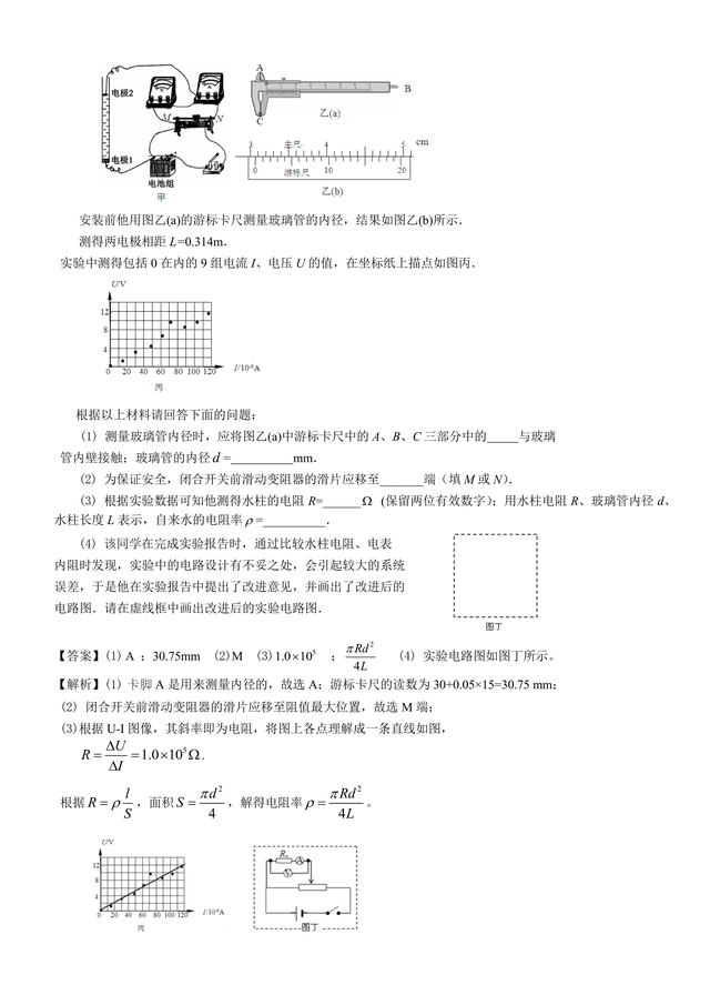 高考物理总复习冲刺：电学实验详细解析