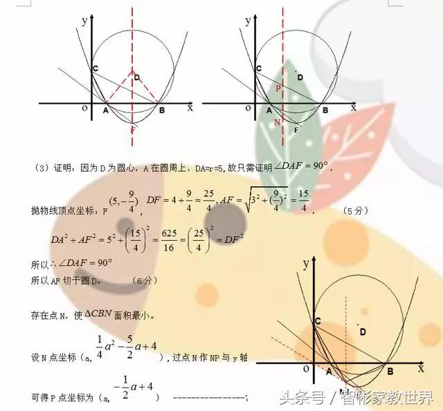 初中数学中考冲刺必备：中考数学压轴题精选及答案，值得收藏