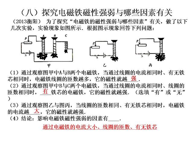 2018年中考物理实验探究题预测