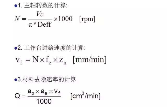 学问太大了！加工中心刀具切削公式及选用原则！