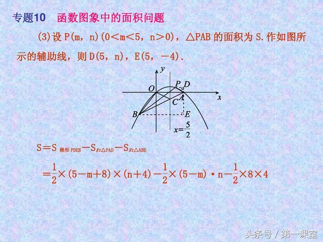 平面直角坐标系中的面积问题，是中考数学常考的压轴题