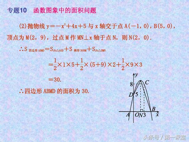 平面直角坐标系中的面积问题，是中考数学常考的压轴题