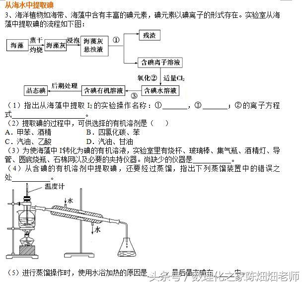 高中化学必修2——开发利用金属矿物和海水资源