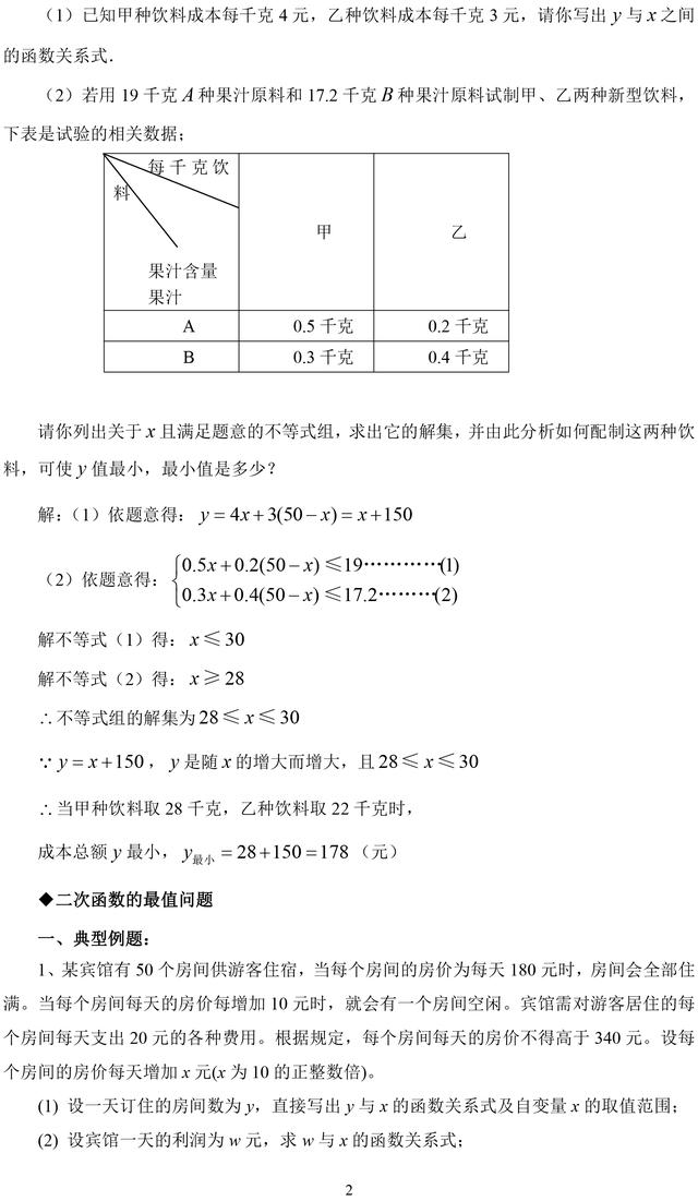 中考数学每年必考最值问题讲解，轻松破解数学压轴题！收藏了