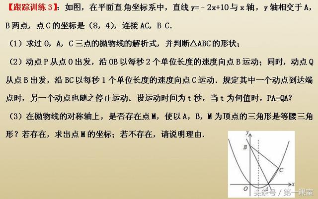 中考数学专题知识：二次函数与特殊三角形的探究