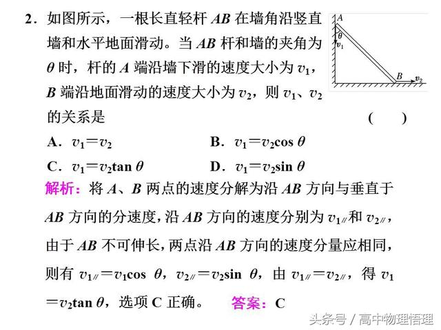 关联速度的问题