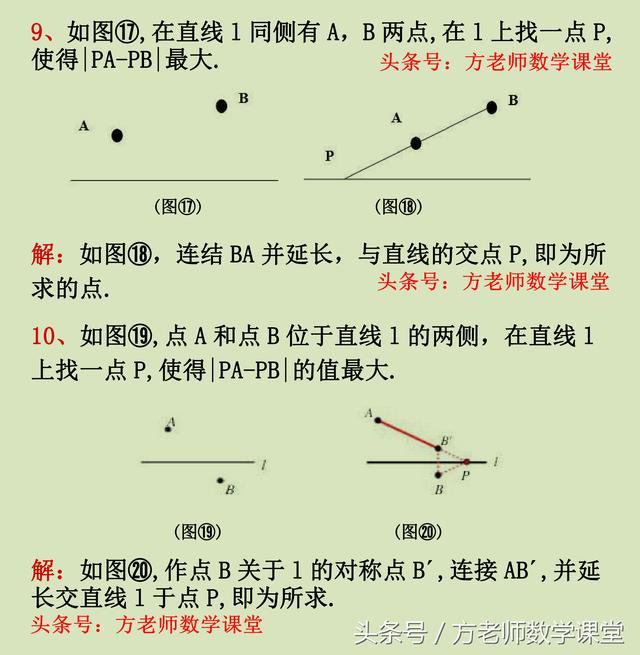 求线段和最值问题你觉得很难？不外乎就这12个基础图形，值得推荐