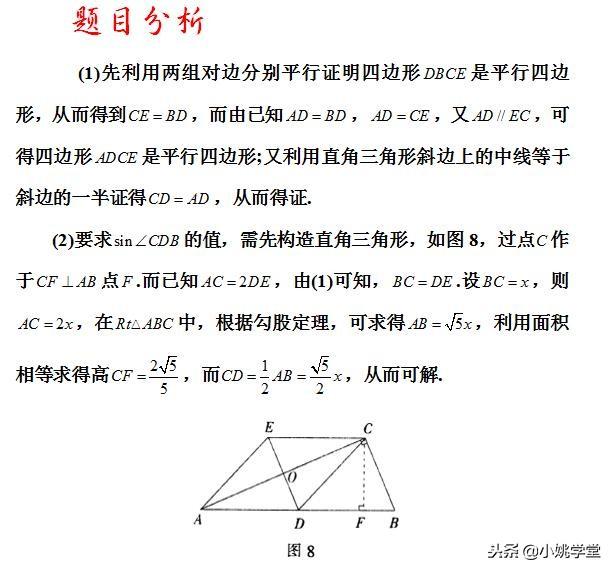 初中数学教学，四边形问题的解题模型归纳