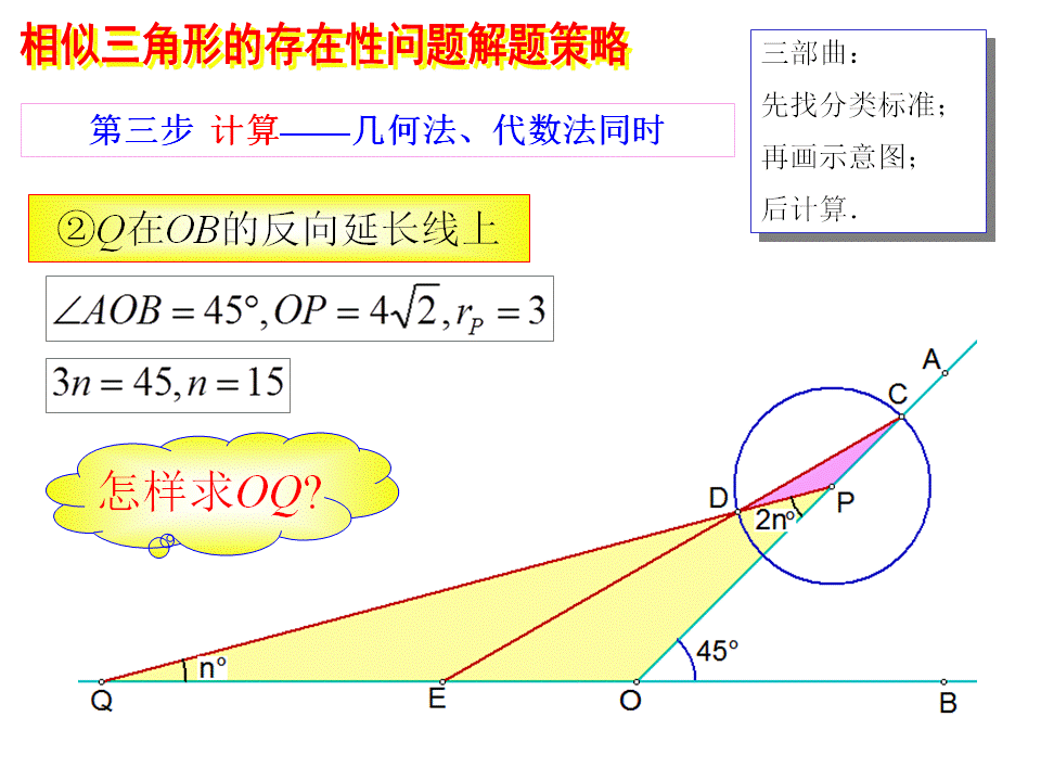 相似三角形的存在性问题解题策略（三部曲——统统都三步）