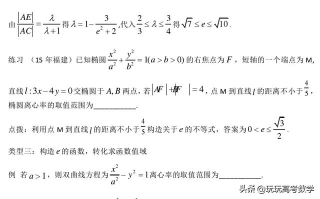 21-2019高三微专题：高考求圆锥曲线离心率常见策略