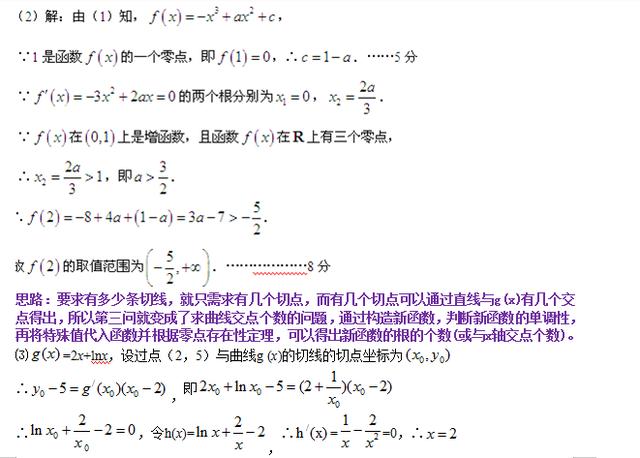 高考数学多种导数类型大题详解，极值点偏移，曲线交点个数等！