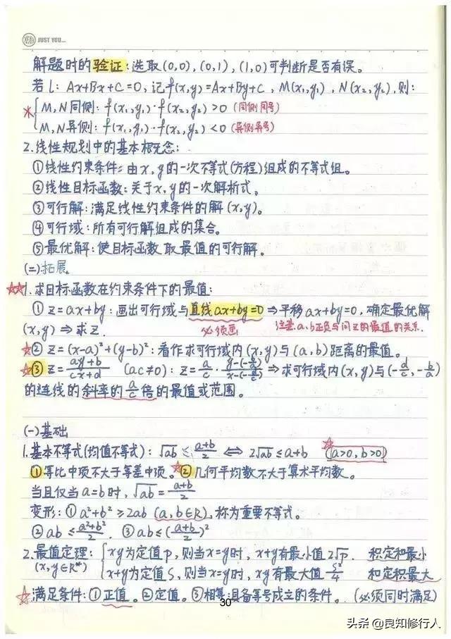 高考数学：高分学霸超全数学知识整理