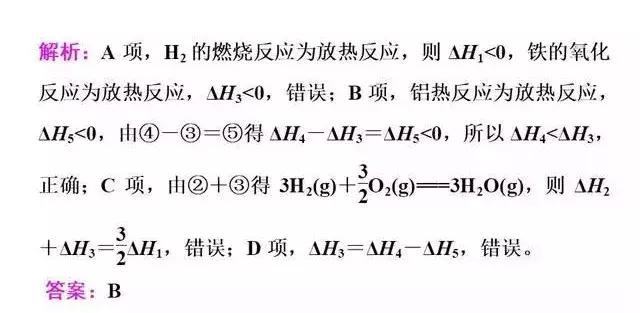 考前必看 | 盖斯定律在计算及书写热化学方程式中的应用