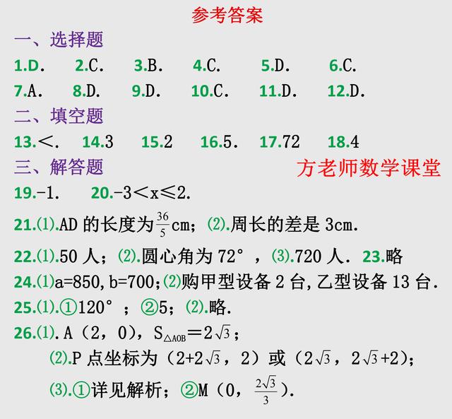 七年级数学下册，期末试卷，满分120分，你能拿多少？（人教版）