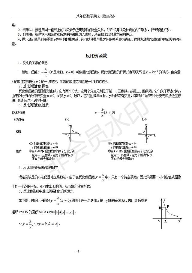 苏科版八年级下册数学知识点总结