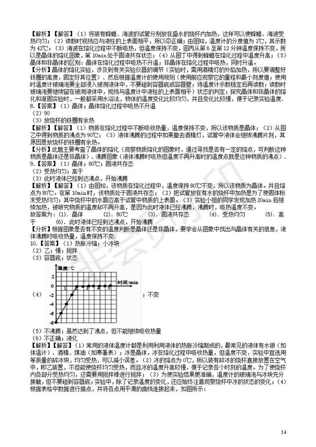 2019中考物理知识点全突破熔化和凝固的探究实验