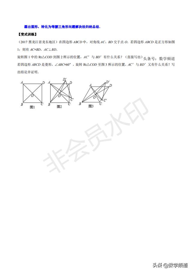 初中数学15个专题-（九）特殊四边形问题