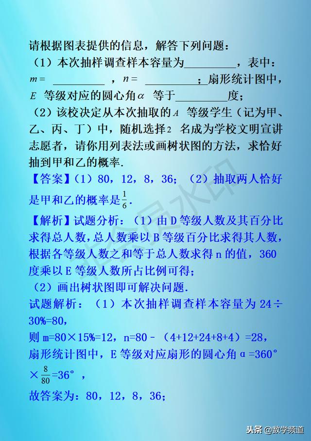 初中数学-黄金知识点-（二十）简单事件的概率