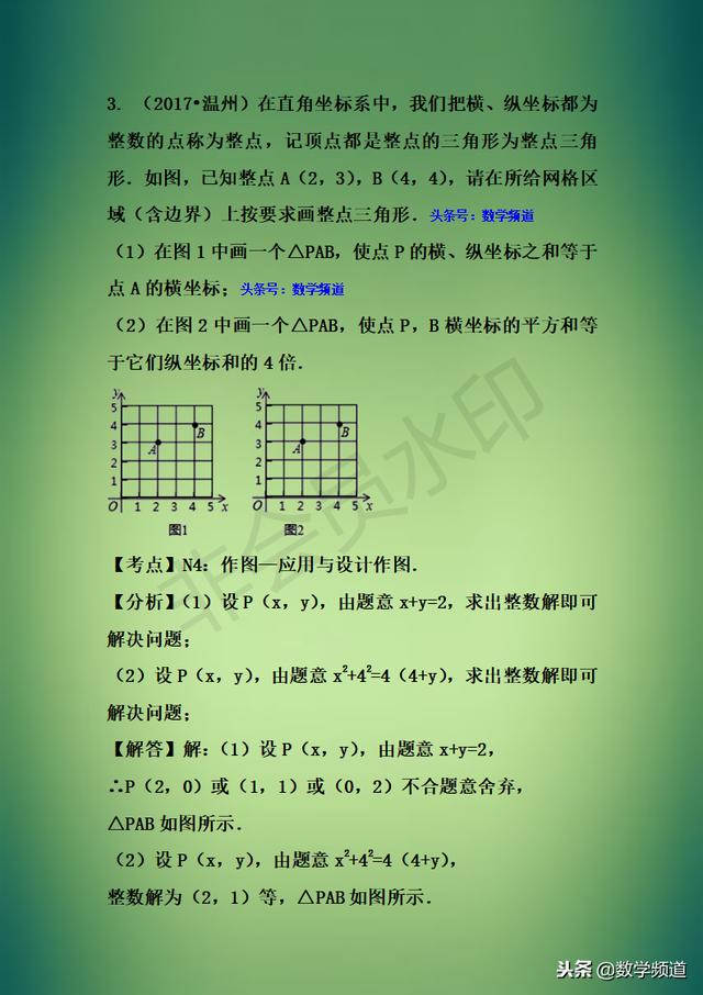 精华-初中数学八大题型点拨-（六）图形操作问题