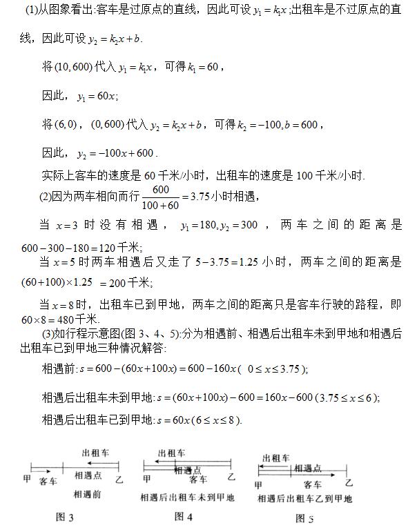 利用一次函数解决相遇与追及问题