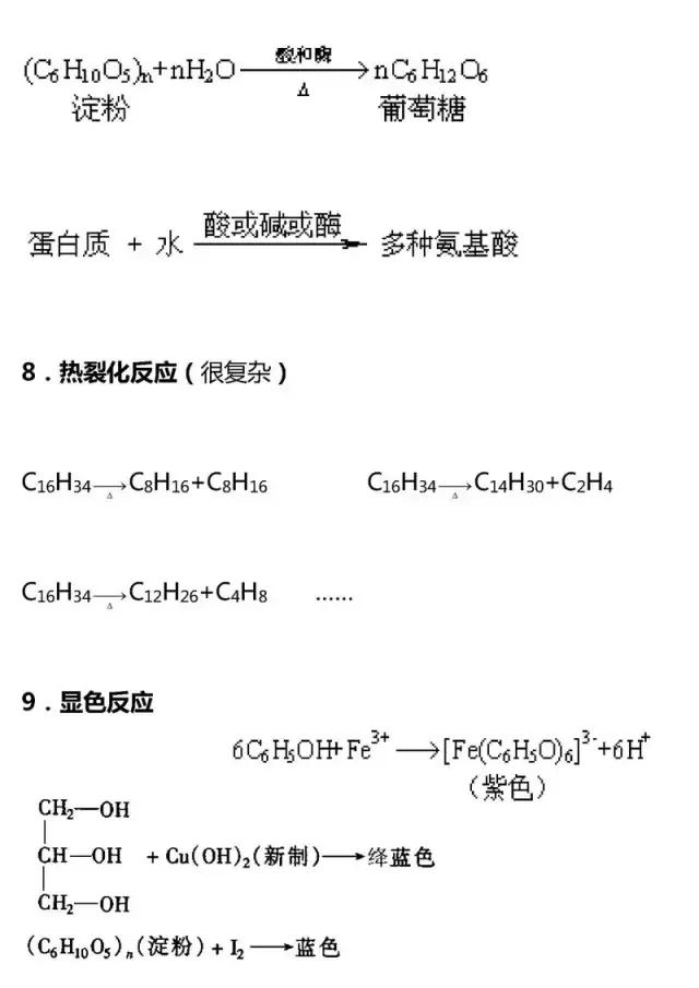 高考有机化学基础知识点大汇总，快收走！