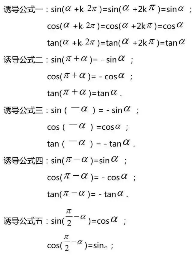 高中数学必背知识点/公式超全汇总！