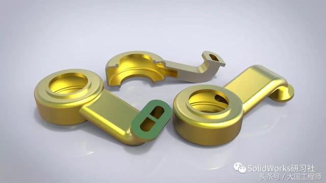 SolidWorks建模步骤：练习题3D08_H04