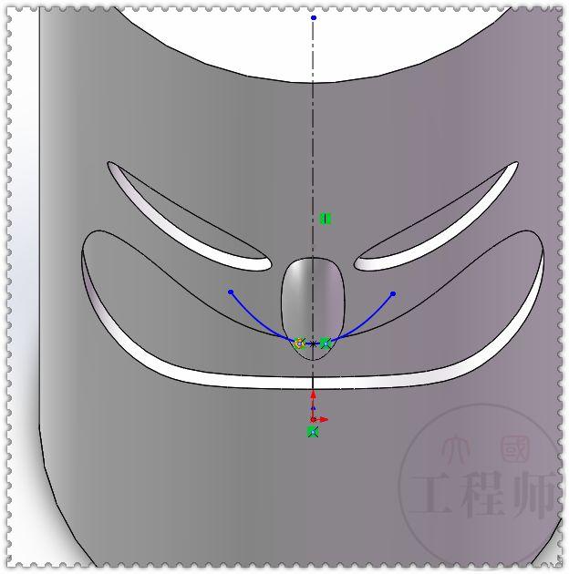 用SolidWorks画一个大嘴凳，这个图还是有些难度的