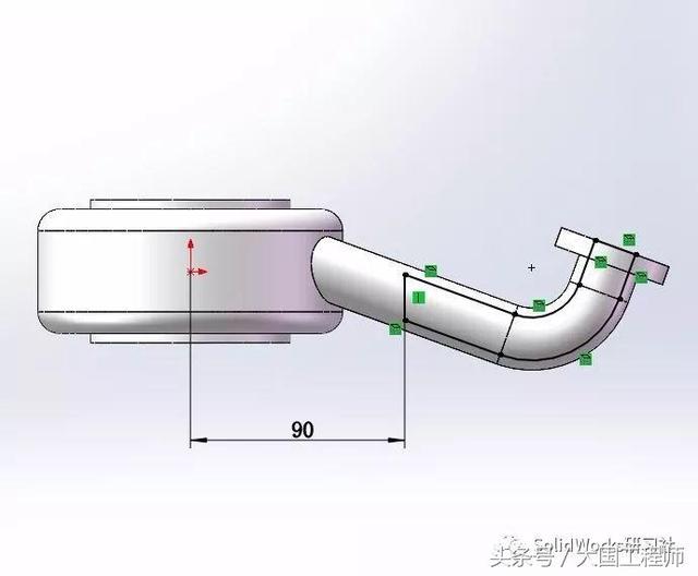 SolidWorks建模步骤：练习题3D08_H04