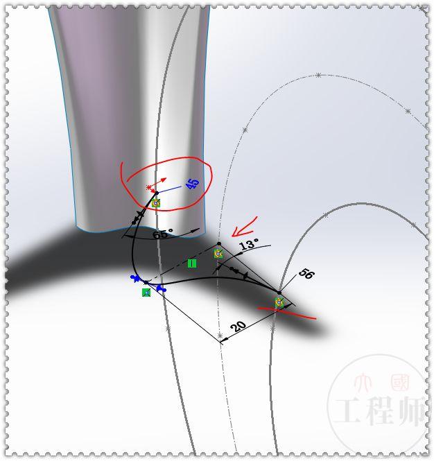 SolidWorks曲面画的鸢尾图形，这个图有点难，初学者估计画不出来