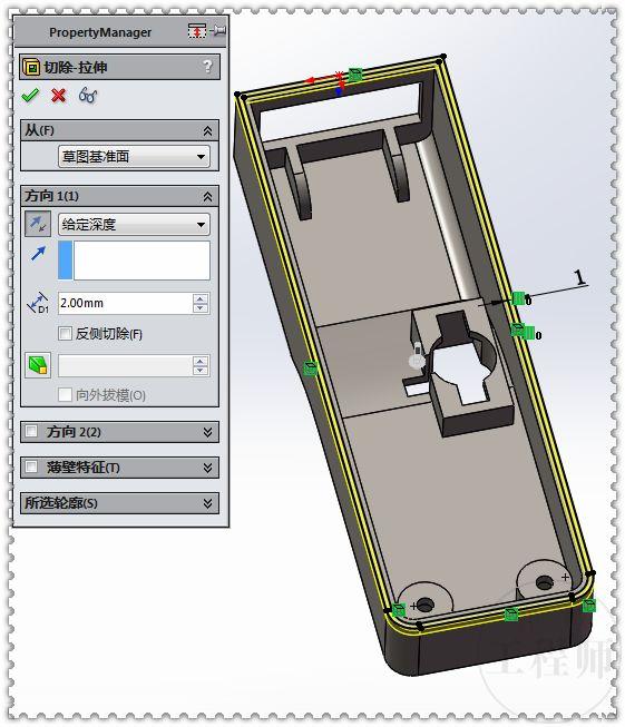 SolidWorks建模练习题：3D08_H05