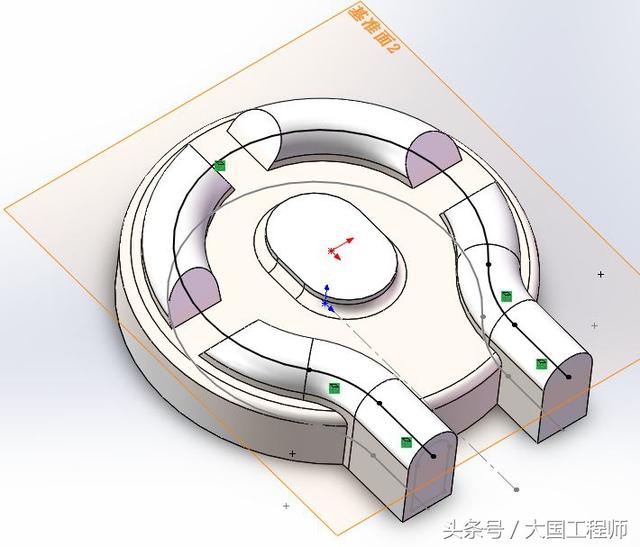 SolidWorks建模练习题：3D08_H03步骤