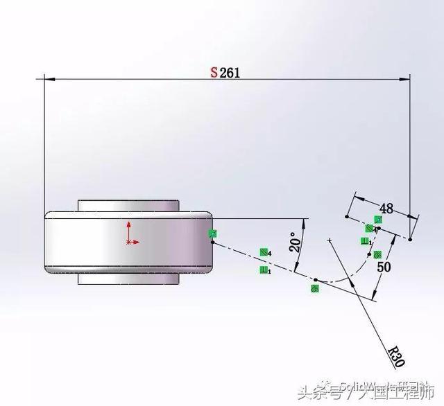 SolidWorks建模步骤：练习题3D08_H04