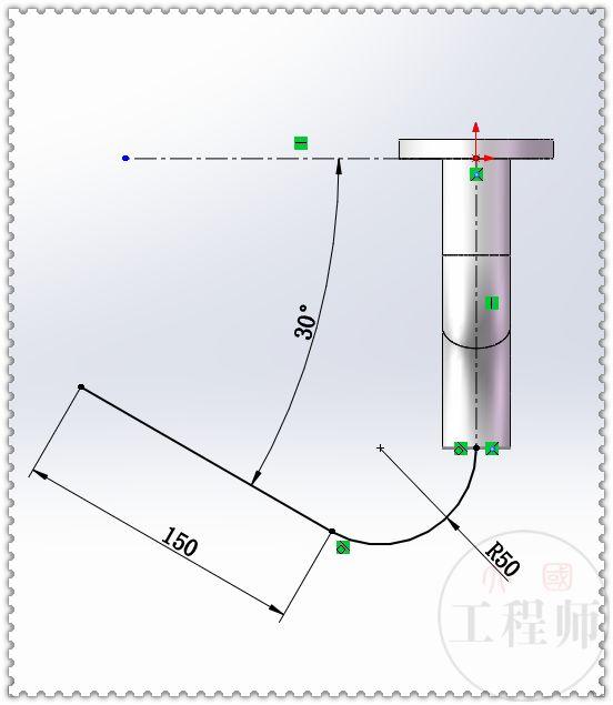 用SolidWorks画的一个排气管，和前两天的比起来，这个好画多了