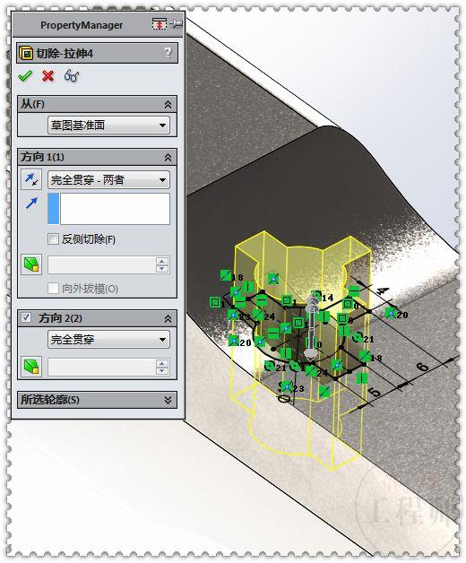 SolidWorks建模练习题：3D08_H05