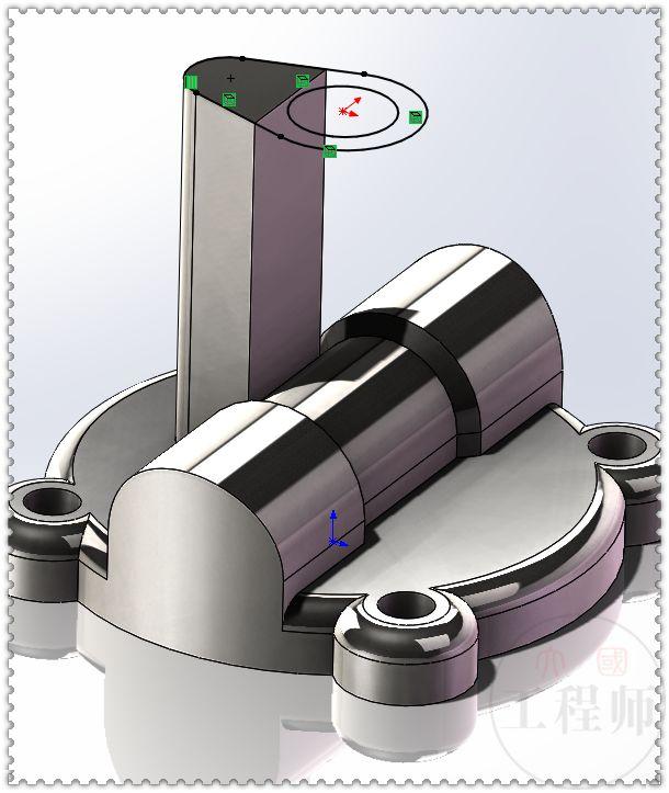 用SW画的3D图形，具体操作很容易，清晰的建模方法才是主要的