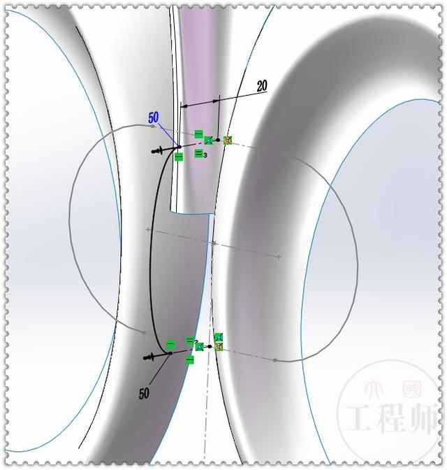 SolidWorks曲面画的鸢尾图形，这个图有点难，初学者估计画不出来