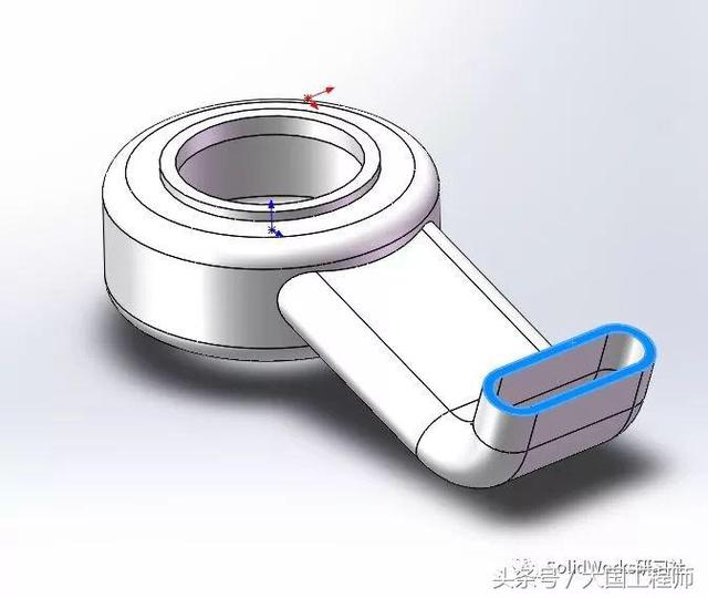 SolidWorks建模步骤：练习题3D08_H04