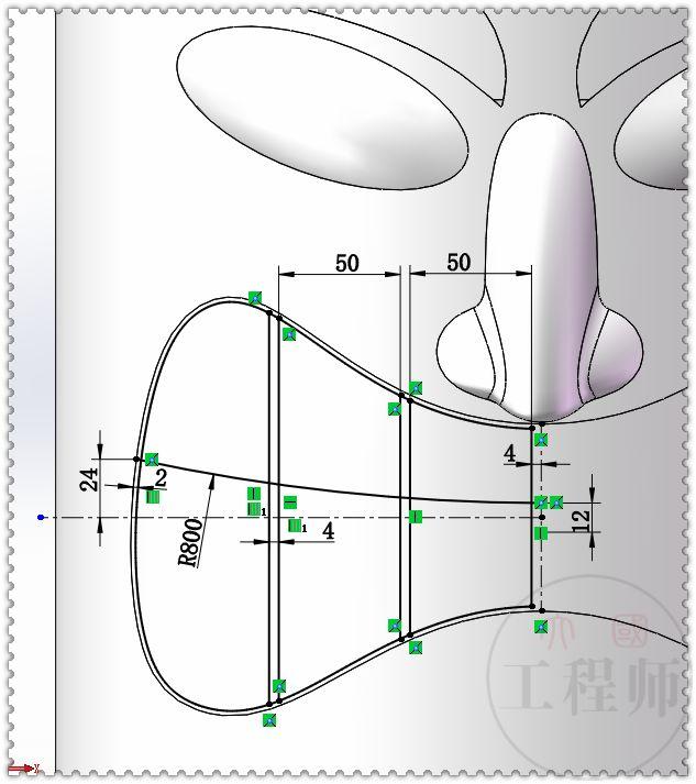 用SolidWorks画一个大嘴凳，这个图还是有些难度的