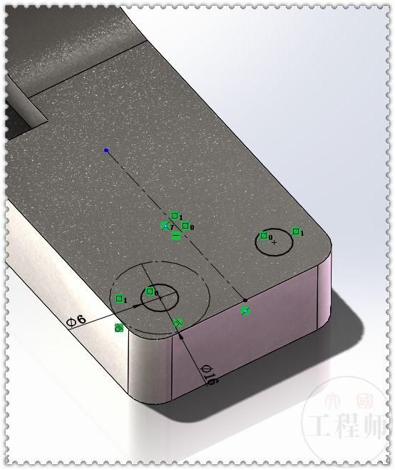 SolidWorks建模练习题：3D08_H05