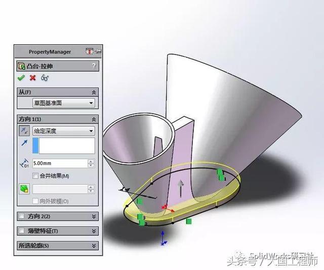 SolidWorks练习题：3D08_H07