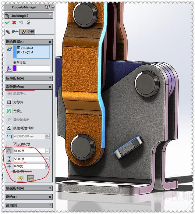 用SolidWorks设计的垂直式快速夹具，这个工具还是很常见的