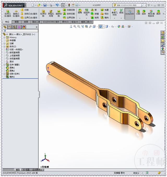 用SolidWorks设计的垂直式快速夹具，这个工具还是很常见的