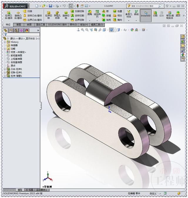 用SolidWorks设计的垂直式快速夹具，这个工具还是很常见的