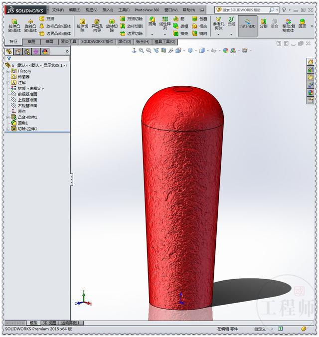 用SolidWorks设计的垂直式快速夹具，这个工具还是很常见的