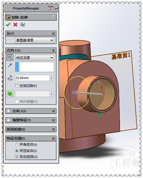 用SW建模的复杂壳体，这个图貌似简单，但足足用39页才画完