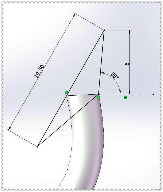 用SolidWorks画一个鱼钩，此图的难度系数几乎为零